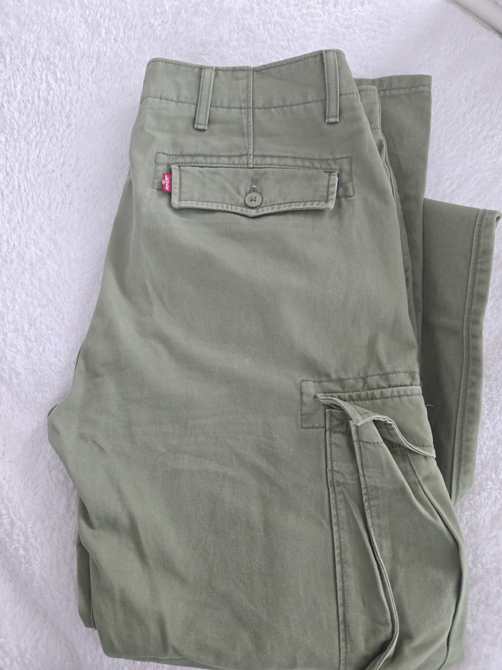 Levi's Olive Green Cargo Pants with Pocket Flap